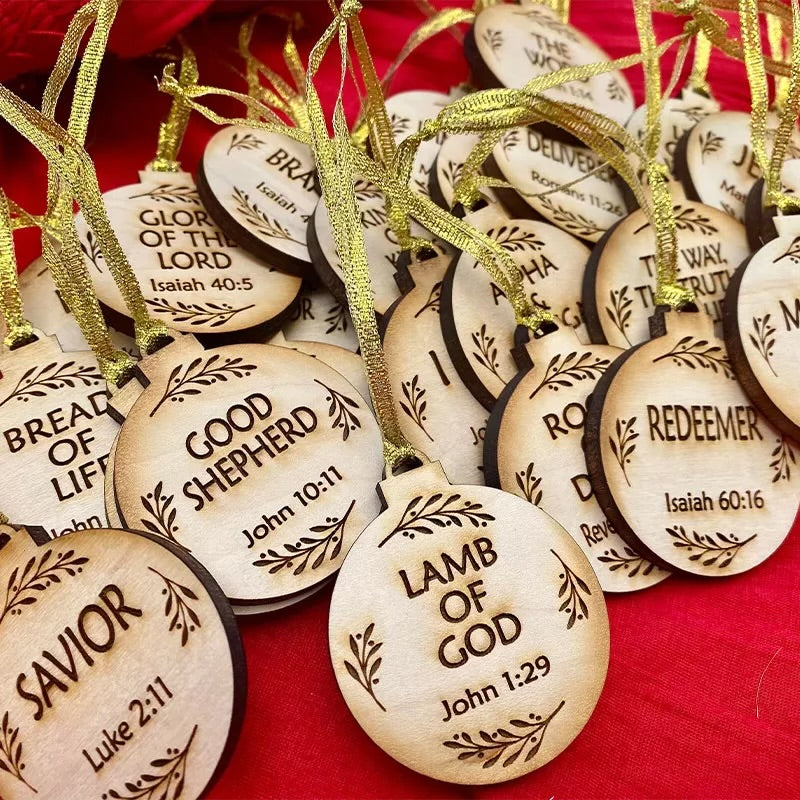 Names of Christ Ornaments (Set of 24)