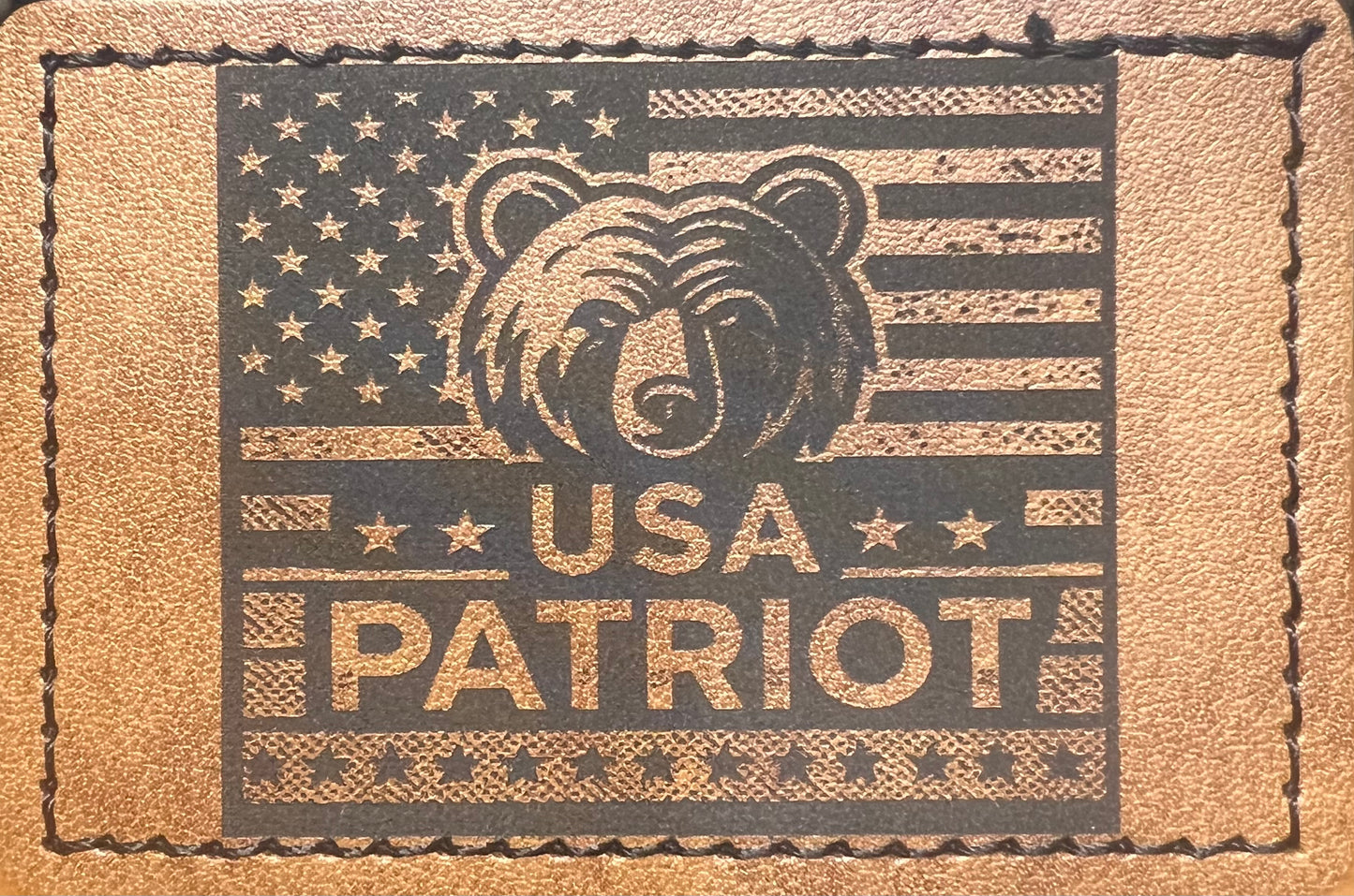 USA Patriot Hat Patch - Bear