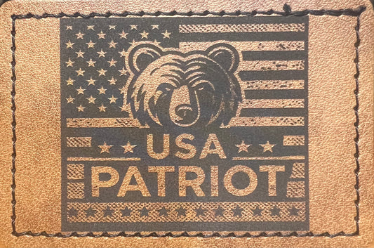 USA Patriot Hat Patch - Bear