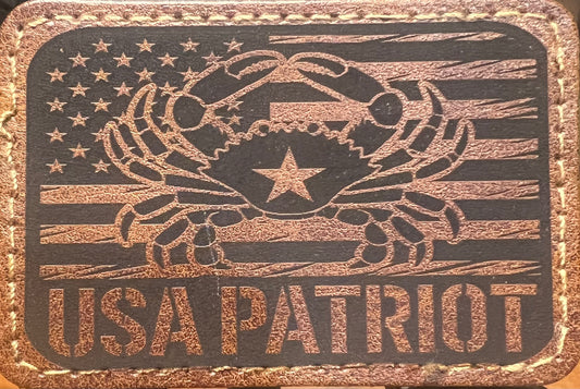 USA Patriot Hat Patch - Bay Crab